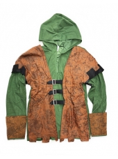 Green Hooded Shirt - Robin Hood Costumes